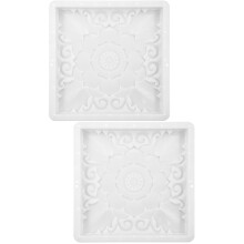 2Stk Garten Pflasterform Weiß Plastik Betonformen Für Weggestaltung