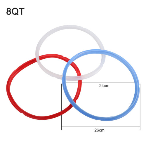For Instapot Silicone Seal Ring Set With Color Coding 3 Replacement Rings 1