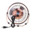 Ventilador de mesa USB de 4 polegadas, giratório, silencioso e potente, com estrutura metálica. 8