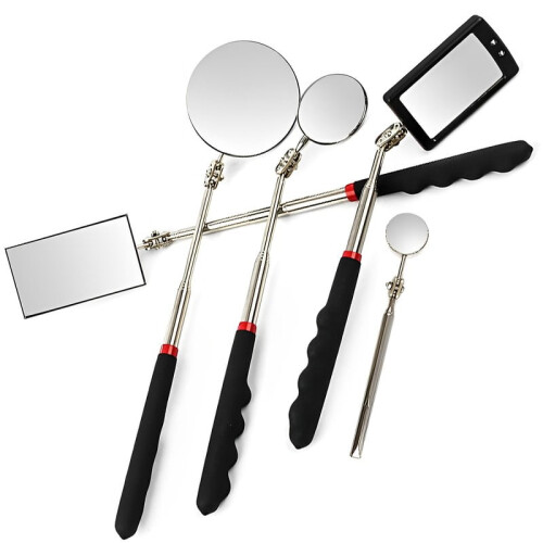 360 Inspection Mirror with LED Light and Telescoping 1