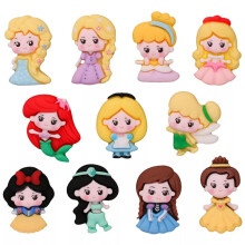20 Stück Flatback-Harz, verschiedene Cartoon-Prinzessinnen-Cabochons, Flatback-Charms