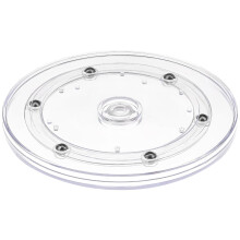 Tizuqe Acrylic Display Turntable 360 Degree Rotating Storage Tray Cake Decorating Stand