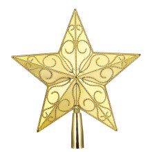 Glitter Star Tree Topper Multi-Color for Christmas Tree Holiday Decoration and Festive Celebration Accents