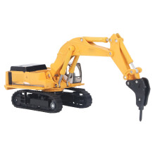 Alloy Drill Excavator Toy with Movable Parts - Educational Construction Vehicle