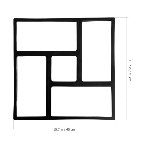 Concrete path maker pavement mold black plastic 1 pc 2
