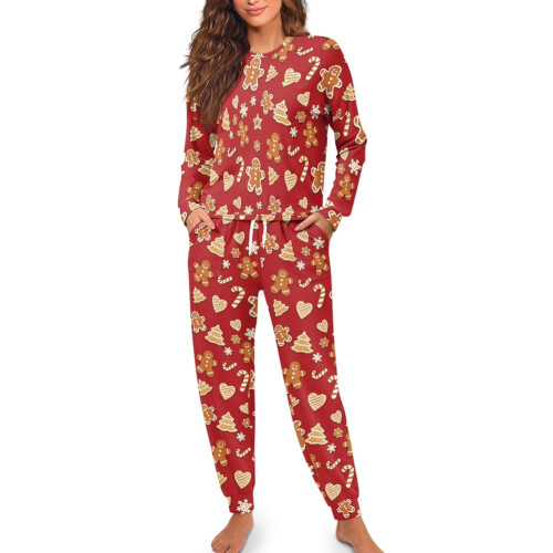 Women's Christmas Snowflake Pajama Set XL 2