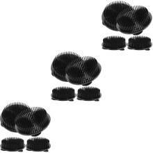 12PiĂšces Porte-Ăpingles Fleurs Plastique Noir Pour DĂ©co