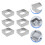 Square Biscuit Cutters Stainless Steel 6Pcs 7.7X7.7X3.5In 2