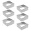 Square Biscuit Cutters Stainless Steel 6Pcs 7.7X7.7X3.5In 3