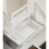 Adjustable Floor-Standing Kitchen Sink Shelf, Multi-Functional Storage Rack for Kitchen & Bathroom, Space-Saving Durable Metal Frame with Pull-Out 6