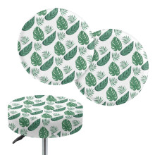 Housse de coussin de tabouret de bar à motif de palmier (2 pièces)
