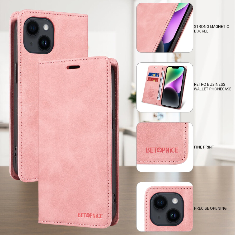 Iphone Xr Wallet Case With Rfid Blocking, Pu Leather Flip Folio, Kickstand & Shockproof Tpu Inner Shell Â Pink 9170372321377