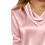 Women's Draped Neck Blouse Solid Color 3/4 Sleeve 4