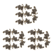 12Pièces Attaches Col Cardigan Vert Métal Vintage Pour Hanfu