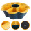 1Pc Vegetable Drainer Plastic Rotating Assorted Color For Kitchen Organization 6