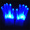 LED Gloves Adjustable Flashing Modes Rechargeable 7