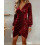 Women's Sequin Patchwork Dress Long Sleeve 6