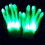 LED Gloves Adjustable Flashing Modes Rechargeable 8