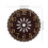 Vintage Style Wall Clock Dial Light Brown Plastic with Clear Numbers for Reading Home Decor 2