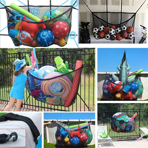 Heavy Duty Hanging Pool Storage Net Bag Foldable Mesh 1 Pack 1