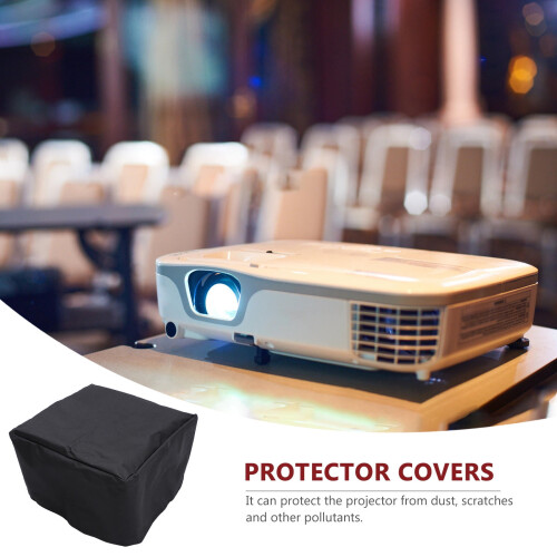 Black Oxford Cloth Projector Cover 1Pcs Waterproof for General Users 2