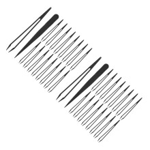 40St Lichtgewicht Plastic Tweezers Voor Kinderen En Sieraden