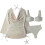 Damen-Bikini-Set mit hohem Bund und passendem Überwurf 2