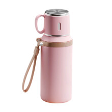 Insulated Stainless Steel Vacuum Flask for Travel Outdoor Hot Cold Beverages Portable Bottle with Lid