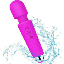 Personal Vibrator Wand Massage, Rechargeable Mini Vibrate Massage Toys, 8 Powerful Speeds 20 Vibration, Pink