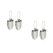 4Pièces Outils Jardinage Pelle Pliante Argentée Kit Pour Fleurs