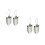 4Pièces Outils Jardinage Pelle Pliante Argentée Kit Pour Fleurs 1