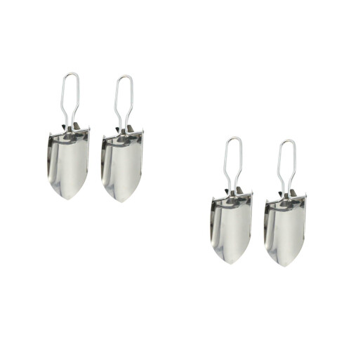 4Pièces Outils Jardinage Pelle Pliante Argentée Kit Pour Fleurs