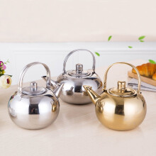 Stainless Steel Golden Tea Pot with Handle