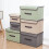 Cotton Linen Foldable Storage Box 1 Pack 2