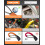 Anti Theft Steering Wheel Lock with 3 Keys, Orange, Key Lock Type 3