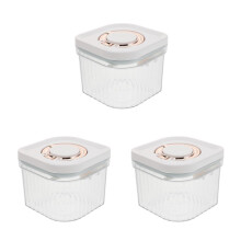 3Pièces Récipient Transparent ABS Grand Volume Pour Poudre Bébé