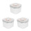 3Pièces Récipient Transparent ABS Grand Volume Pour Poudre Bébé 1