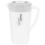 White PP Water Pitcher with Lid for Home Use Ergonomic Handle 1