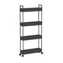 Household Floor Storage Rack Living Room Bedroom Storage Trolley Movable Multi-layer Kitchen Gap Storage Rack