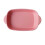 NICEXMAS 36Pack Ceramic Baking Tray Pink Rectangular Handle Design for Baking Cooking Meal Preparation Home Cooks 3