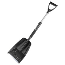 Lightweight Retractable Snow Shovel – Portable Folding Tool for Car, Camping, Garden, Beach & Winter Use – Black, Compatible with Snow Removal