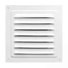 2x Air Vent Cover Air Vent Grille Square Aluminum Alloy White Ventilation Cover Air Return Grille Cover for Rvs, Kitchen, Wall, Garages, Home