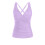 Women's V-neck bikini top solid color padded lightweight 5