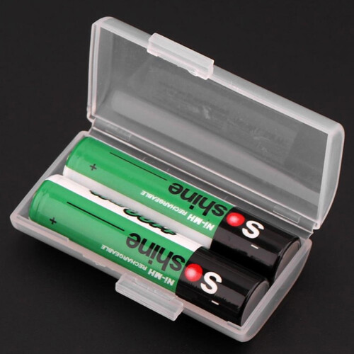 1Set Battery Holder Small Plastic Box for Batteries with Rectangular Shape Travel and Everyday Use 1