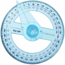 360 Circular Protractor Angle Ruler for Office, Craft, School – Plastic Drafting & Measuring Tool