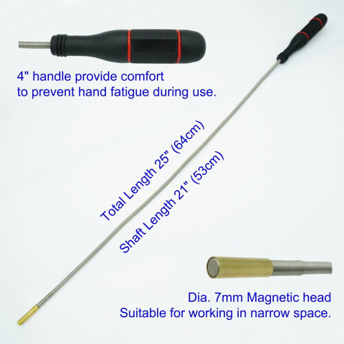 Magnetic Pickup Tool Flexible 25-inch Bendable 2 lb 1