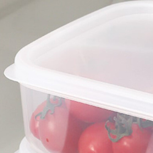 Recipientes plásticos transparentes para alimentos, próprios para micro-ondas e freezer, com tampas. 1