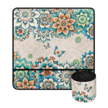 Tapete para máquina de costura Boho Mandala com estampa de borboleta