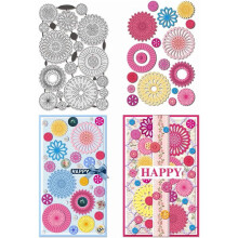 Flower Metal Die Cuts for Card Making, Scrapbooking & Greeting Cards – Stainless Steel Embossing Stencils, Compatible with Most Die-Cutting Machines
