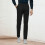Men's Solid Draped Casual Trousers Micro Stretch Straight 2